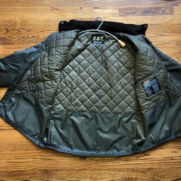 BARBOUR OLIVE SAPPER WAXED JACKET - Picture 3 of 7